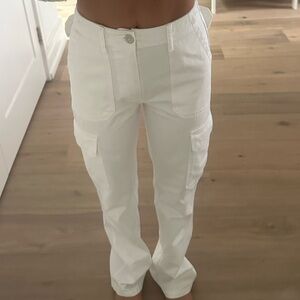 Zara white cargo pant